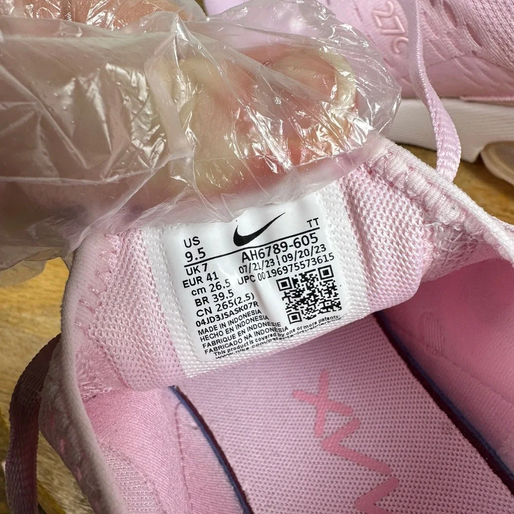Nike Women's Light Pink Air Max 270 Sneakers - Picture 3 of 8